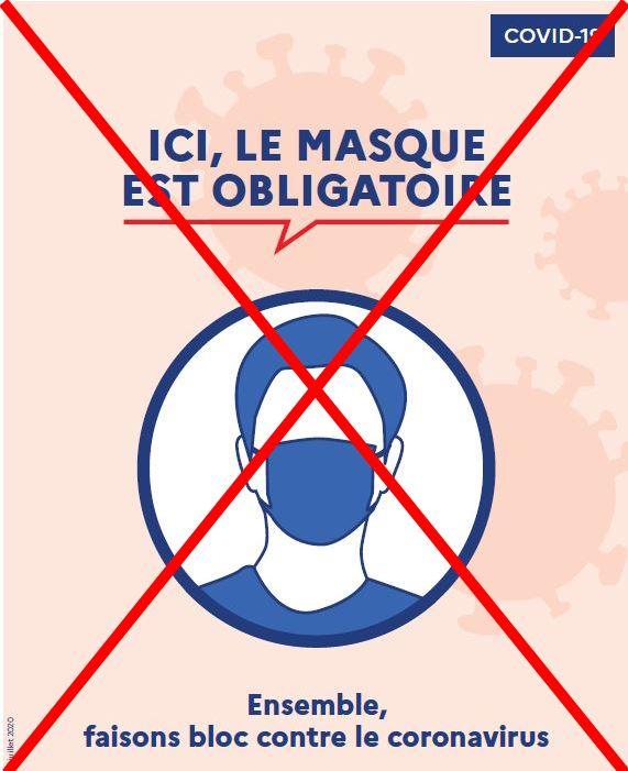 Fin du port du masque